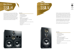 Page 17The S5X-H transfers the basic sonic vir\ytues of the X-ART technology 
and HexaCone drivers into a much higher dynamic range. It is equipped 
with a large diaphragm area (two 12“ woofers, one 7.5“ bass/mid woof-
er with HexaCone drivers, one X-ART midrange driver and one X-ART 
tweeter). That, coupled \ywith five powerful amplifiers, allows the S5X-H 
to provide for impressive walls of sound that convey the powerful, 
completely effortless-sounding dynamic peaks with a clean and detailed 
tonal depth in...