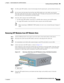 Page 49 
2-17
Catalyst 3560 Switch Hardware Installation Guide
OL-6337-07
Chapter 2      Switch Installation (24- and 48-Port Switches)
Installing and Removing SFP Modules
Step 5For fiber-optic SFP modules, remove the dust plugs from the optical ports, and store them for later use.
CautionDo not remove the dust plugs from the fiber-optic SFP module port or the rubber caps from the 
fiber-optic cable until you are ready to connect the cable. The plugs and caps protect the SFP module 
ports and cables from...