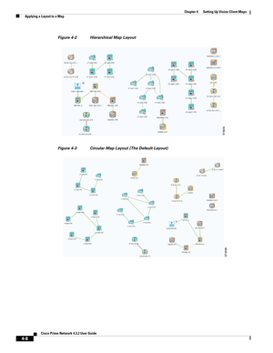 Page 42  
4-8
Cisco Prime Network 4.3.2 User Guide
Chapter 4      Setting Up Vision Client Maps
  Applying a Layout to a Map
Figure 4-2 Hierarchical Map Layout
Figure 4-3 Circular Map Layout (The Default Layout) 