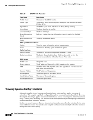 Page 670 
25-8
Cisco Prime Network 4.3.2 User Guide
OL-31018-01
Chapter 25      Monitoring BNG Configurations
  Working with BNG Configurations
Viewing Dynamic Config Templates
A dynamic template is used to group configuration items, which are later applied to a group of 
subscribers. This template is globally configured through the command line interface (CLI). However, 
the template does not get applied to a subscriber interface as soon as it is configured. It must be activated 
using a control policy....