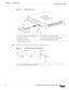 Page 251 
3-19
Cisco Integrated Services Router Hardware Installation Guide
 
Chapter 3      Connecting the Router
  Cisco 860, 880, 890 Series
Figure 3-13 Inserting the 3G Card
Step 2
Open the top of the anti-theft locking bracket, as shown in Figure 3-14.
Figure 3-14 Opening the Anti-theft Locking Bracket
13G card with the Cisco logo facing up4Screw holes for locking bracket
23G express card slot5Pin holes for aligning the locking bracket
3Notches on the 3G card6SIM slot (in HSPA
1 cards only)
1. HSPA =...