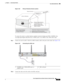 Page 265 
3-33
Cisco Integrated Services Router Hardware Installation Guide
 
Chapter 3      Connecting the Router
  Cisco 860, 880, 890 Series
Figure 3-28 Primary Protection Device Location
To connect the router to a global industry standard symmetrical high-speed DSL (G.SHDSL) line, 
very-high-speed digital subscriber line 2 (VDSL2) port, or an ADSL2+ line, follow these steps: 
Step 1Connect one end of an RJ-11 (RJ-45 on 880 E models) cable to the port on the router. See Figure 3-29.
Figure 3-29 Connecting the...