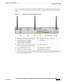 Page 19 
1-5
Cisco 860 Series, Cisco 880 Series, and Cisco 890 Series Integrated Services Routers Hardware Installation Guide
OL-16193-03
Chapter 1      Product Overview
  Cisco 880 Series ISRs
Figure 1-4 shows the back panel details of the Cisco 888W data router. Nonwireless routers do not have 
antennas on the back panel. However, the feature locations are similar across all Cisco 880 series data 
routers.
Figure 1-4 Back Panel of the Cisco 888W Data Router
1ISDN port—not available on 3G models6PoE power...