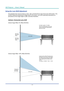 Page 29— 14 — 
DLP Projector — Owner’s Manual
Using the lens Shift Adjustment
The projection lens can be moved up, down, right, and left with the moto\
r-driven lens shift function. This 
function makes the positioning of images easy on the screen. Lens shift \
is generally expressed as a 
percentance of the image height or width, see below illustration.
Vertical / Horizontal Lens Shift
Vertical Image Offset: 0% Offset (WUXGA)
No offset is applied - 0% offset.
Half of the image appears above lens 
center and...