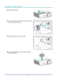 Page 68— 54 — 
DLP Projector — Owner’s Manual
3. Remove the lamp door.
4. Lift up the lamp handle. Press on the both sides then lift up and remove the lamp cord. 
 
5. Remove the screws on the lamp module. 
6. Lift up the lamp handle and remove the lamp module  
slowly and carefully.  