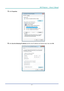 Page 61— 47 — 
DLP Projector — Owner’s Manual
5. Click properties.
6. Click Use the following Ip address and fill in the IP address and Subnet mask, then click  OK.  