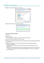 Page 66— 52 — 
DLP Projector — Owner’s Manual
3. Select “Turn Windows features on or off” to open.
4. Have “Telnet Client” option checked, then click OK.
Specsheet for “RS232 by TElnET”:
1. Telnet: TCP
2. Telnet port: 3023 
(for more detail, kindly please get contact with the service agent or t\
eam)
3. Telnet utility: Windows “TELNET.exe” (console mode)
4. Disconnection for RS232-by-Telnet control normally: Close Windows Telnet utility directly after TELNET  connection ready.
5. Limitation 1 for...