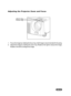 Page 20
EN-19
Adjusting the Projector Zoom and Focus
1. Focus the image by rotating the focus ring. A still image is recommended for focusing.
2. Adjust the image by rotating the zoom ring. Rotate to the right to reduc\
e the image.Rotate to the left to enlarge the image.
Focus ringZoom ring 