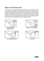 Page 6
EN-5
Ground
Notes on AC Power Cord
AC Power Cord must meet requirement of country where you use a projector\
. Confirm
an AC plug type with graphics below and proper AC Power Cord must be used. If
supplied AC Power Cord does not match your AC outlet, contact your sales dealer. This
projector is equipped with a grounding type AC line plug. Make sure that your outlet fits
the plug. Do not defeat the safety purpose of this grounding type plug. We highly
recommend using a video source device also equipped...