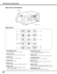 Page 1212
r	FOCUS  button
  Adjust the focus. (p.28)
e	
ZOOM button
  Zoom in and out the images. (p.28)
q	ON/STAND-B y button
  Turn the projector on or off. (pp.24,25)
!0	INPUT  button
    Select an input source Input 1, Input 2, Input 3 or 
Input 4. (pp.32-34)
u	
AUTO PC ADJ  .  button
  Automatically adjust the computer image to its 
optimum setting. (pp.28, 36)
y	 POINT  buttons
  -  Select an item or adjust the value in the On-
Screen MENU. (p.26)
   -  Pan the image in DIGITAL ZOOM + mode. (p.41)
Side...