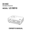 Page 1MODELLC-SD10
MULTIMEDIA PROJECTOR
OWNER’S MANUAL 