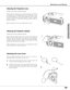 Page 4747
Maintenance and Cleaning
Unplug the AC power cord before cleaning.
When the projector is not in use, replace the lens cover.
Unplug the AC power cord before cleaning.
Gently wipe the projector body with a dry soft cloth. When the
cabinet is heavily soiled, apply a small amount of mild detergent
and finish with a dry soft cloth. Avoid using an excessive amount
of cleaner. Abrasive cleaners, solvents, or other harsh chemicals
might scratch the surface of the cabinet.
When the projector is not in use,...