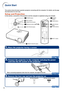 Page 2016
Quick Start
6  INPUT buttons
5  ZOOM-FOCUS button
5·6
 Adjustment buttons ('/"/\/|)
5  AUTO FOCUS button
3·7 POWER button
5  ZOOM buttons
5  AUTO FOCUS 
button
5  FOCUS buttons
6  INPUT1 button
4  HEIGHT ADJUST button
3·7 POWER
button
Page 19
1.Place the projector facing a screen
Pages 23, 29
Page 29
On the remote control On the projector This section shows the basic operation (projector connecting with the computer). For details, see the page
described below for each step.
Setup and...