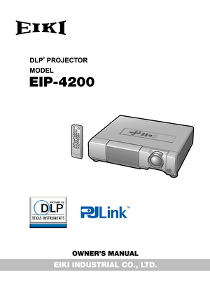 Page 1
OWNER’S MANUAL
EIKI INDUSTRIAL CO., LTD.
EIP-4200
® 
