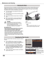 Page 64
64

Maintenance	and	Cleaning
Filter prevents dust from accumulating on the optical elements inside the projector. Should the filters become 
clogged with dust particles, it will reduce cooling fans’ effectiveness and may result in internal heat buildup 
and adversely affect the life of the projector. If a Filter warning icon appears on the screen, clean the filters 
immediately. Clean the filters by following the steps below.
CAUTION
Do not operate the projector with the filters 
removed. Dust may...