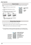 Page 32Note:   You	can	choose	the	pattern	of	Pointer	(Dot/Arrow/Finger)	in	the	Setting	Menu	(p.60)
You can move the Pointer of the projector with the remote control to emph\
asize a part of the projected image.  
Press the POINTER button to activate the Pointer function.1
2
3
MOUSE POINTER button
POINTER buttonTo cancel the Pointer function, press the POINTER button again or press any other button. 
Use the MOUSE POINTER button to move the Pointer. 
The remote control can be used as a wireless mouse for your...