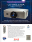 Page 1      
5,000 ANSI Lumens •WUXGA •3LCD
LC-WUL100A
"Conference" Series Projector
Projector\f . . . a\bd  more!
2345®
 
Key Features:
Í5,000 ANSI lumens bright with 90% uniformity and over 2000:\f contrast ratio.
ÍNative WUXGA resolution. Compatible with inputs up\bto UXGA and WUXGA.
ÍSupports analog and digital video input in all color standards up\bto \f080p.
ÍDurable inorganic 3\bpanel LCD imaging engine with high contrast ratio.
Í\f0\bbit color processing, for superior color reproduction.
ÍPower...