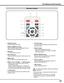 Page 1313
① STAND-By button
 Turn the projector off (p.24).
③ ON button
  Turn the projector on (p.23).
⑫ INPUT button
 Select a signal (pp.33-35).
⑦ L-CLICK button
 Act as the left mouse button for wireless mouse 
operation (p.32).
② SIGNAL  EMISSION indicator
 Light red while a signal is being sent from the 
remote control to the projector.
⑥ POINT ▲▼◄►( VOLUME – / +, MUTE) buttons
 – Select an item or adjust the value in the On-
Screen Menu (p.25).
  – Pan the image in Digital zoom + mode (p.43).
  – Adjust...