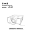 Page 1
MULTIMEDIA PROJECTOR
MODEL LC-X7
OWNER’S MANUAL
✽ Projection lens is optional. 