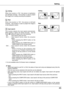 Page 45
Setting
45
Ceiling
When  this  function  is  "On",  the  picture  is  top/bottom and  left/right  reversed.   This  function  is  used  to  project the image from a ceiling mounting the projector.
Rear
When  this  function  is  "On",  the  picture  is  left/right reversed.   This  function  is  used  to  project  the  image  to a rear projection screen.
Ceiling 
Rear 
Setting
Input search
This  function  detects  the  input  signal  automatically. When  finding  a  signal,  the  search...