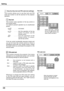 Page 48
Setting
48
Key lock
Security (Key lock and PIN code lock settings)
T h i s  f u n c t i o n  a l l o w s  y o u  t o  u s e  K e y  l o c k  a n d  P I N code  lock  function  to  set  the  security  for  the  projector operation.
This  function  locks  operation  of  the  top  control  or the remote control.It  is  useful  to  prevent  operation  by  an  unauthorized person.
. . . . . . not locked.
. . . . . . lock  the  operation  of  the  top c o n t r o l .  To  u n l o c k ,  u s e  t h e remote...