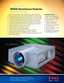 Page 1Projectors . . . and more!2345 2345
Here’s true widescreen data and video projection,
with high brightness and contrast, and all the color
only 3 panel LCD imaging can provide.
t6000** ANSI Lumens bright, at 90%+ uniformity, with a 2000:1 contrast ratio. 
tReal highdefinition resolution1366 x 800 pixels (WXGA)covers XGA and 720p. 
tCompatible with Normal and Widescreen input resolutions up to UXGA and 1080p. 
tSupports both analog and digital computer and video input in all color standards. 
tFour module...