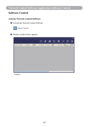 Page 4947
Network Control Software Application-Software Control
Software Control
Activate Network Control Software
 Execute the Network Control Software.
 
  Monitor window below appears.
 