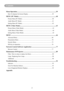 Page 42
Contents
Menu Operation ........................................................................\
..............................59
How To Operate On-Screen Display  ......................................................................59
MENU (PC Mode) ........................................................................\
...........................60
Picture Menu (PC Mode)  ........................................................................\
................60
Audio Menu (PC Mode)...