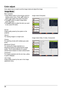 Page 3636
Color adjust menu is used to set the image mode and adjust the image. Menu operation Image mode (Computer)
Image mode (Video, S-video, Component)
PC adjust
Display
Color adjust
Setting
Expand
Info.
Adjust  Select   Back
Image Mode               
Contrast                     32
Brightness                       32
Color temp.                       自然
Red                         32
Green                         32
Blue                      32
Sharpness                 8Normal
Natural
Cinema...