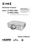 Page 1Owner's Manual
■  Lens is optional for the projectors that "L" follows in model number.
Multimedia  Projector 
MODEL LC-WUL100A
           LC-WUL100AL
 Network Supported        
Refer to the Owner's Manual below 
for details about network function.
□  Network Set-up and Operation
□  PJ Network Manager 