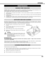 Page 4141
APPENDIX
CLEANING PROJECTION LENS
Apply a non-abrasive camera lens cleaner to a soft, dry cleaning cloth.  Avoid using an excessive amount of cleaner.
Abrasive cleaners, solvents or other harsh chemicals might scratch a surface.
When the projector is not in use, replace Lens Cap.
1
3
Lightly wipe a cleaning cloth over Projection Lens.2
Follow these steps to clean Projection Lens:
MAINTENANCE
WARNING TEMP. INDICATOR
WARNING TEMP. Indicator flashes red and projector is automatically turned off when an...