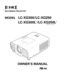 Page 1MULTIMEDIA PROJECTOR
MODELLC-XG300/LC-XG250
LC-XG300L
*
/LC-XG250L
*
(*Models without lens)
OWNER’S MANUAL 