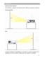 Page 22Installation
Setting Up the Projector
The projector supports the following four different projection methods 
Front projection
150
”
Rear
150
”
A special method of installation is required in order to suspend the 
projector from the ceiling. Please ask your dealer for details. 
21
 
  