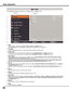 Page 26
26

Basic	Operation
For detailed functions of each menu, see “Menu Tree” on pages 73-75.
Input 1                                                RGB(PC analog)
Input 2                                                RGB
Input 3                                                Video
Network                                              
System                                               Auto








Main MenuSub-Menu


 Image	select
 For computer source, used to select an image level among...