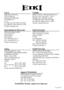 Page 44P/N: 13350577
U.S.A.
EIKI International, Inc.
30251 Esperanza
Rancho Santa Margarita
CA 92688-2132
U.S.A.
Tel: 800-242-3454 (949)-457-0200
Fax: 800-457-3454 (949)-457-7878
E-Mail: usa@eiki.com
Canada
EIKI CANADA - Eiki International, Inc.
P.O. Box 156, 310 First St. - Unit 2,
Midland, ON, L4R 4K8, Canada
Tel: 800-563-3454 (705)-527-4084
Fax: 800-567-4069 (705)-527-4087
E-Mail: canada@eiki.com
Deutschland & Österreich
EIKI Deutschland GmbH
Am Frauwald 12
65510 Idstein
Deutschland
Tel: +49-6126-9371-0
Fax:...