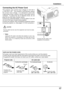 Page 1717
To the AC outlet.
(200 - 240 V AC)
Installation
This  projector  uses  nominal  input  voltages  of  100-120  V 
or  200-240  V  AC.    This  projector  automatically  selects 
the  correct  input  voltage.    It  is  designed  to  work  with 
single-phase  power  systems  having  a  grounded  neutral 
conductor.    To  reduce  the  risk  of  electrical  shock,  do  not 
plug into any other type of power system.
Consult your authorized dealer or service station if you are 
not sure of the type of...