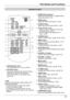 Page 11
11

Note:To	ensure	safe	operation,	please	observe	the	following	precautions:–	 Do	not	bend,	drop	or	expose	the	remote	control	to	moisture	or	heat.–	 For	cleaning,	use	a	soft	dry	cloth.	Do	not	apply	benzene,	thinner,	spray,	or	any	chemical	material.
Remote	Control
⑦
⑭⑩
⑳④
⑱
②
⑧
⑨
⑬
⑯
⑤
⑥
⑪
⑫
⑲
⑮
③
②	AUTO	SET	button
Execute	the	setting	of	Auto	setup	(includes	Input	search,	Auto	PC	adj.	and	 Auto	Keystone	functions)	in	the	setting	menu.
(pp.3,	45)
⑤	S-VIDEO	button	 Select	the	S-VIDEO	input	source....