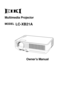 Page 1
Multimedia Projector
Owner's Manual
LC-XB21AMODEL 