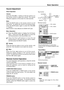 Page 23
Basic OperationBasic Operation
3
Press the VOLUME+/– buttons on the top control or on the  remote  control  to  adjust  the  volume.  The  volume dialog box appears on the screen for a few seconds.
Press the MUTE button on the remote control to cut off the  sound.    To  restore  the  sound  to  its  previous  level, 
press  the  MUTE button  again  or  press  the  VOLUME 
+/– buttons.Mute function is also effective for AUDIO OUT jack.
Volume
Mute
Direct Operation
Sound Adjustment
1
2
Press  the...