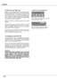 Page 44
SettingSetting
44
To Enter the Logo PIN code
Select a number by pressing the Point ▲▼ buttons. And then press the Point ► button to fix the number and move the pointer.  The number changes to "".  If  you  fixed  an  incorrect  number,  move  the  pointer to  the  number  you  want  to  correct  by  pressing  the Point ◄  button,  and  then  select  the  correct  number by pressing the Point ▲▼ buttons.
Repeat  this  step  to  complete  entering  a  four-digit number.
A f t e r  e n t e r i n g...