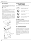 Page 66
Safety Instructions
USE CAUTION IN CARRYING OR 
TRANSPORTING THE PROJECTOR
–Do not drop or bump the projector, otherwise damages
or malfunctions may result.
–When carrying the projector, use a suitable carrying
case.
–Do not transport the projector by using a courier or
transport service in an unsuitable transport case.  This
may cause damage to the projector.  To transport the
projector through a courier or transport service, consult
your dealer for their information.
–
Do not put the projector in a...