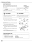 Page 5858
Maintenance and Cleaning
When the life of the projection lamp of this projector draws
to an end, the LAMP REPLACE indicator emits a yellow
light.  If this indicator lights yellow, replace the lamp with a
new one promptly.
Follow these steps to replace the lamp.
Lamp
ORDER REPLACEMENT LAMP
Replacement lamp can be ordered through your dealer.  When ordering a projection lamp, give the following
information to the dealer.
●
Model No. of your projector :  LC-XB27
●Replacement Lamp Type No. :  POA-LMP90...