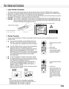 Page 13
13

Part Names and FunctionsPart Names and Functions
Spotlight
Pointer Function
Pointer
Laser Pointer Function
LASER button
PRESENTATION POINTER 
button
This remote control emits a laser beam from the laser light window. Press the LASER button to activate the 
laser pointer. The signal emission indicator lights red and the red laser beam is emitt\
ed. If the LASER button is 
pressed for more than one minute or if it is released, the laser light g\
oes off.
The laser emitted is a Class II laser. Do not...