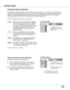 Page 31
31

Computer InputComputer Input
The Auto PC Adjustment 
function operates to adjust 
the projector. 
PC System Menu
The PC System Menu icon 
Selected system is displayed.
Systems in this dialog box 
can be selected.
PC System Menu
Customized Mode (1–5) set in 
the PC Adjust Menu (pp.33–34).
Computer System Selection
This projector automatically tunes to various types of computers based o\
n VGA, SVGA, XGA, SXGA, WXGA, 
or UXGA with its Multi-scan system and Auto PC Adjustment. If a computer is selected...