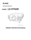 Page 1✽ Projection lens is optional.
MULTIMEDIA PROJECTOR
MODELLC-XT4U/E
OWNERS INSTRUCTION MANUAL 