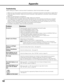 Page 62
6

Troubleshooting
Before calling your dealer or service center for assistance, check the items below once again.
1. Make sure you have properly connected the projector to peripheral equipment as described \
on pages 20–21.
2.  Check the cable connection. Make sure that all computers, video equipment, and power cords are properly 
connected.
3.  Make sure that all power is switched on.
4.  If the projector still does not produce an image, restart your computer.
5.  If an image still does not...