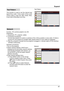 Page 4747
Te s t  P a t t e r nExpand
This function is used to set the internal test 
signal:Gray scale 1,Gray scale 2,Gray scale 
3,Gray scale 4, Color bar, Red, Green, Blue, 
Cross hatch,White,Black and Gray.
NetworkTest PatternPC adjust
Display
Color adjust
Setting
Expand
Info.
Move Next Back
               Test Pattern
  Off
  Gray scale 1
  Gray scale 2
  Gray scale 3
  Gray scale 4
  Color bar
  Red
  Green
  Blue
  Cross hatch
Network
Function : PC controls projector via LAN.
Preparation:
1. Equipments:...