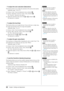 Page 22
Chapter 2  Settings and Adjustments

●	To	adjust	the	color	saturation	[Saturation]
This function allows you to adjust the saturation of the color on the monitor.
Adjustable range: -128 to 127
(1)  Choose  from the Adjustment menu, and press 
.
(2)  Choose  from the  menu, and press 
.
The  adjustment menu appears.
(3) Adjust the saturation of the color with  or , and press .
The adjustment is completed.
●	To	adjust	the	hue	[Hue]
This function allows you to adjust the hue. If you set the hue to...