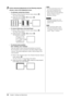 Page 14
12Chapter 2  Settings and Adjustments
NOTE
•  Press the control button slowly so as not to miss the adjustment point.
• When blurring,  ﬂ ickering or bars 
appear on the screen after adjustment, 
proceed to [Phase] to remove 
ﬂ  ickering or blurring.
Attention
•  Flickering or blurring may not be 
eliminated depending on your PC or 
graphics board.
3  Perform advanced adjustments for the following using the 
 menu of the Adjustment menu.
●  To eliminate vertical bars [Clock](1)  Choose  from the  menu,...