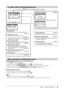 Page 11
9Chapter 1  Features and Overview
Information/Language
●  [Information] to check settings, usage time, etc.
●  [Language] to select Adjustment manu language.
To make useful settings/adjustments
Basic operation of Adjustment menu
[Displaying Adjustment menu and selecting function]
(1) Press 
. The main menu appears.
(2)  Select a function with 
///, and press . The sub menu appears.
(3)  Select a function with 
///, and press . The adjustment/setting menu appears.
(4)  Adjust the selected item with 
///,...